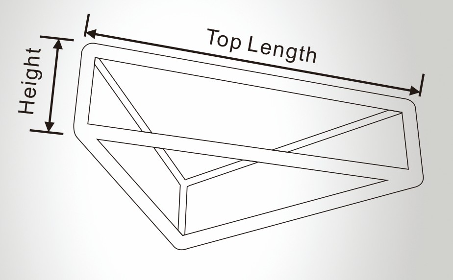 Aluminium-Dreieck-Wellenrohr-Hängeschild