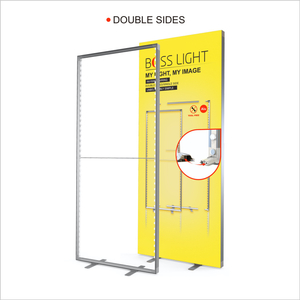 Doppelseitige LED-Leuchtkasten-Werbedisplays mit dünnem Profil
